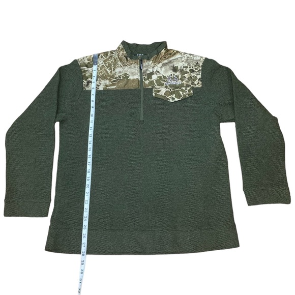 Olive Green Realtree Camouflage Zip Up Sweater (L) - Picture 5 of 6